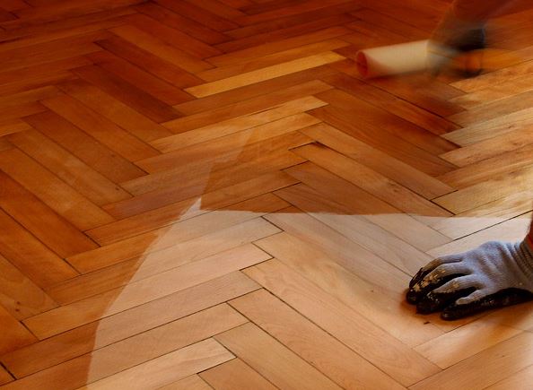 Wooden floor covering