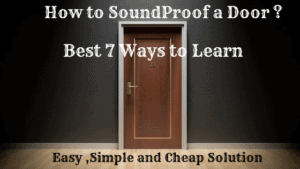 How to soundproof a door